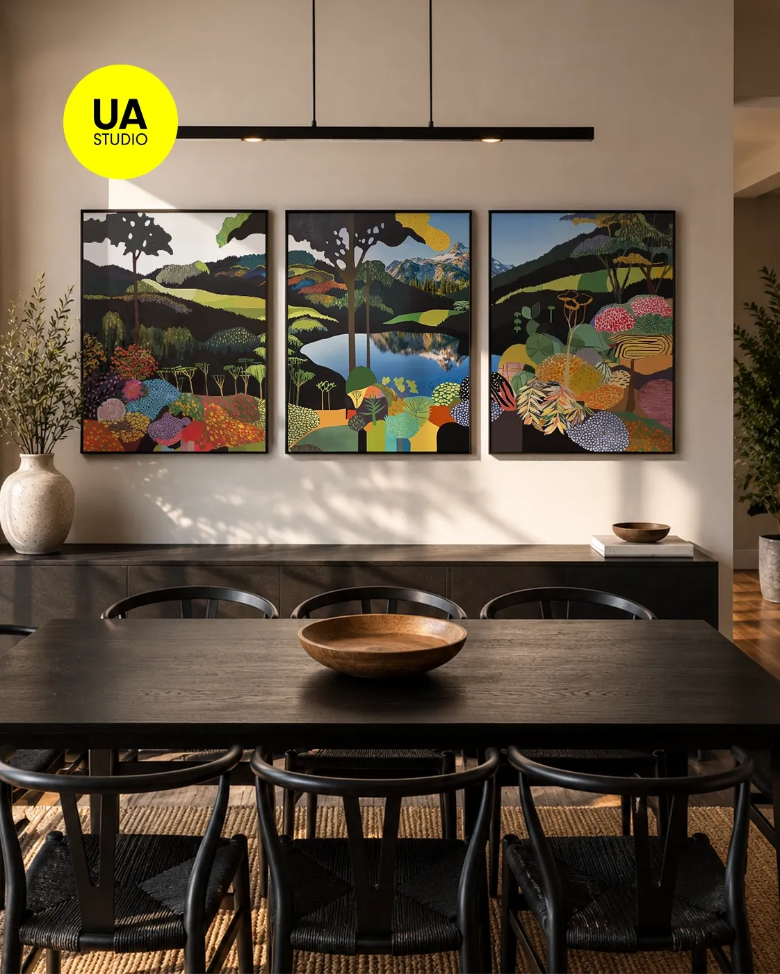 KIT 3 QUADROS DECORATIVOS - DREAMSCAPE 1